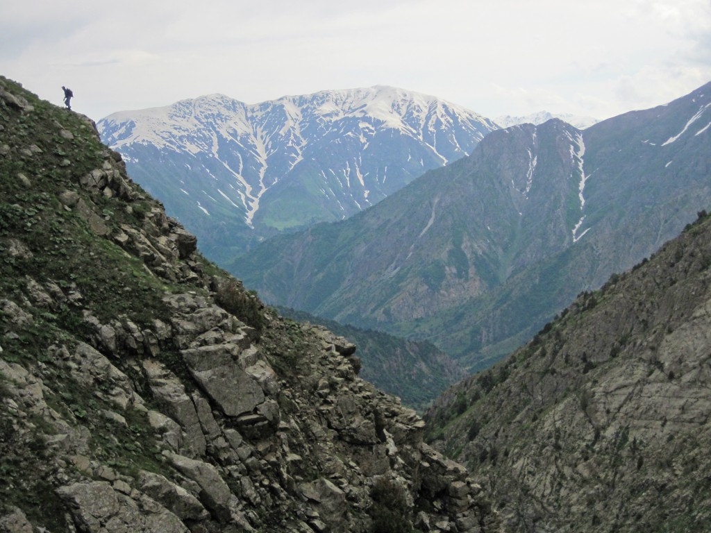 Tajikistan's Hissar Mountains are rugged and remote, ideal habitat for the snow leopard. Photo credit: Tara Meyer.